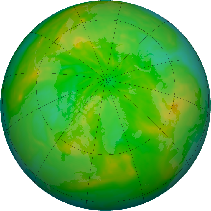 Arctic ozone map for 23 June 2014